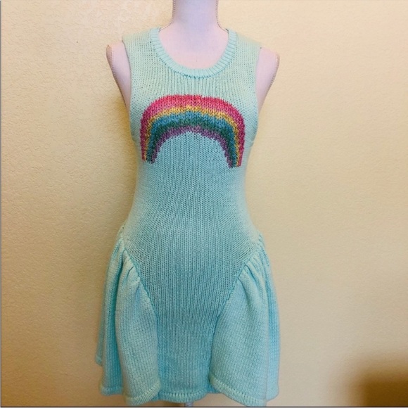 Wildfox White Label Rainbow Knit Dress - Picture 2 of 8